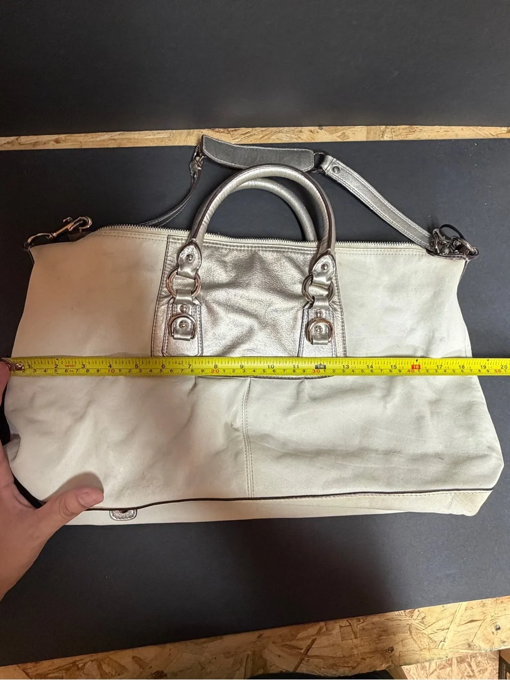 Coach spacious logo tote